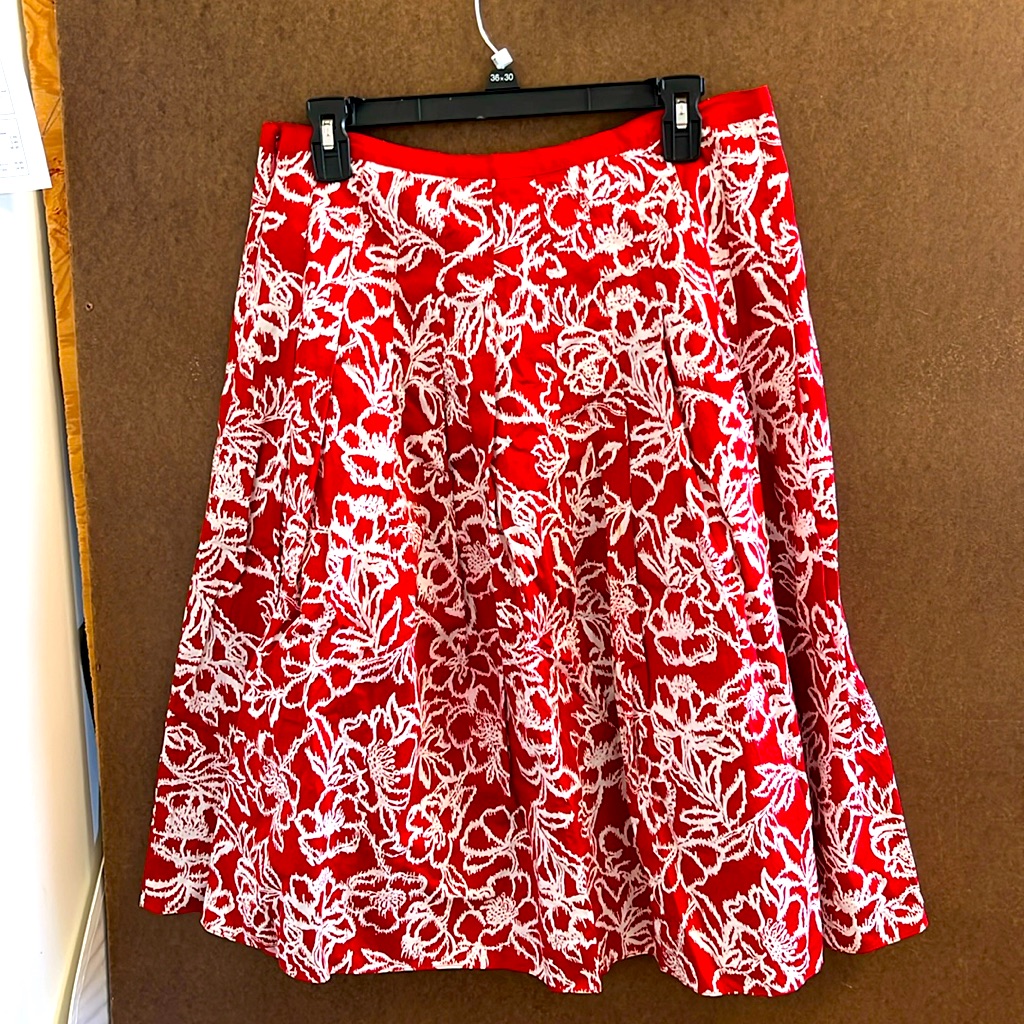 Liz Claiborne Skirt Print Floral White
